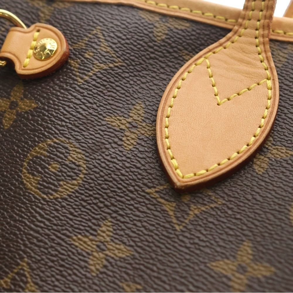 LOUIS VUITTON(ルイヴィトン) ネヴァーフルPM モノグラム PVC レザー ハンド トートバッグ ゴールド金具 ブラウン M40155 レディース