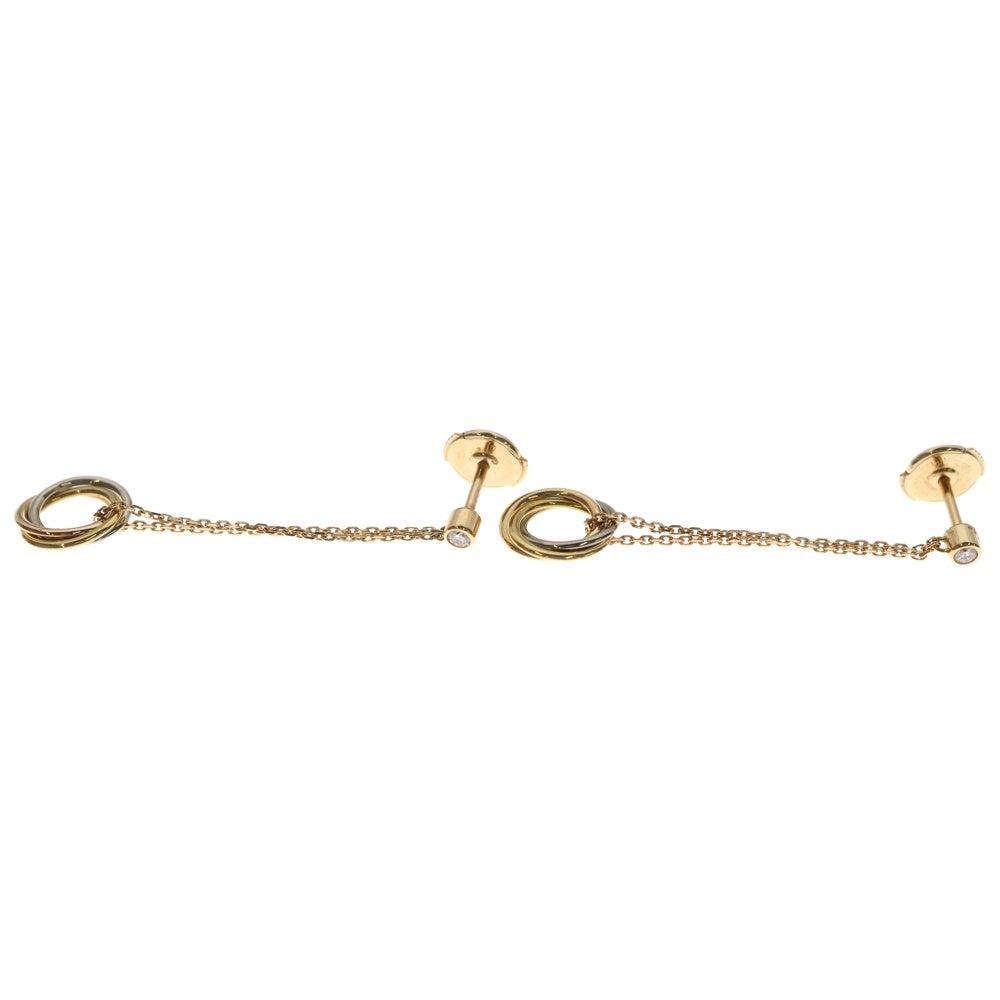 Cartier(カルティエ) トリニティ 1PD ダイヤ3連ピアス 750YG/WG/PG イエローゴールド/ホワイトゴールド/ピンクゴールド レディース