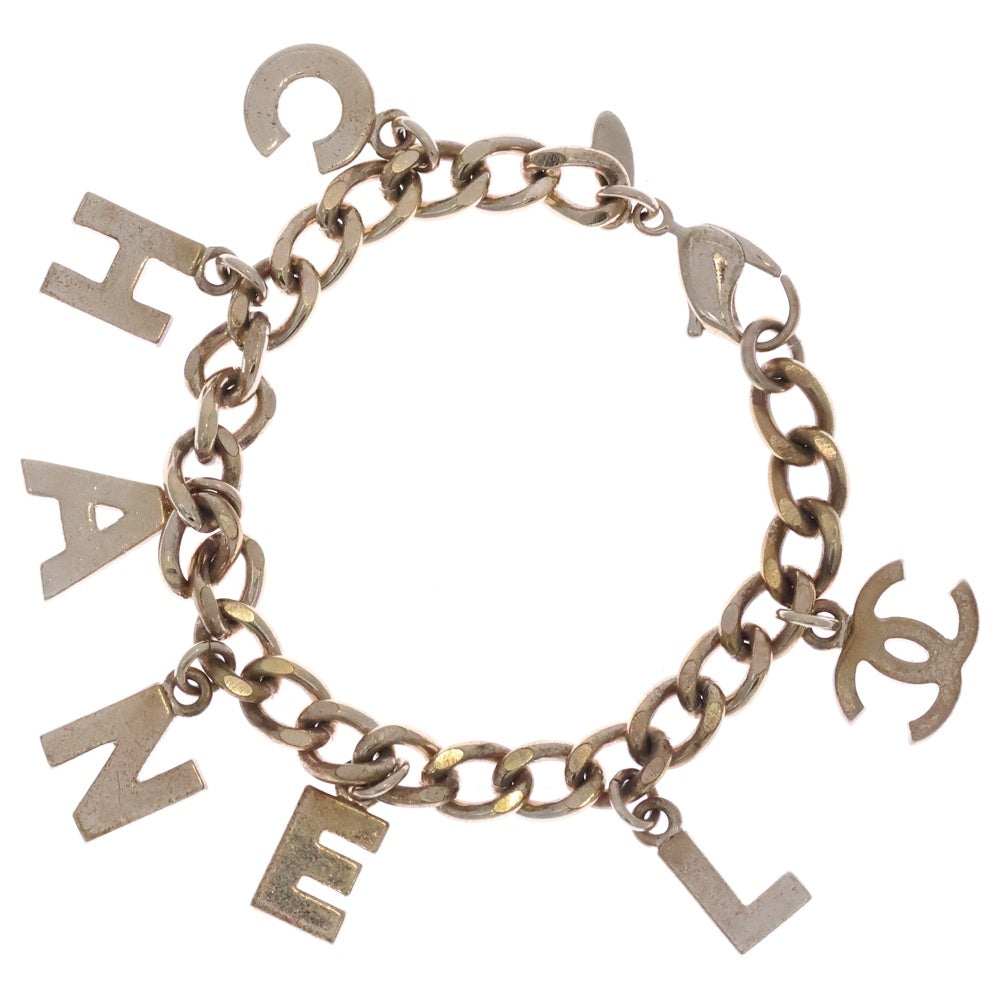 CHANEL(シャネル) ロゴブレスレット ゴールド チェーン GP レディース