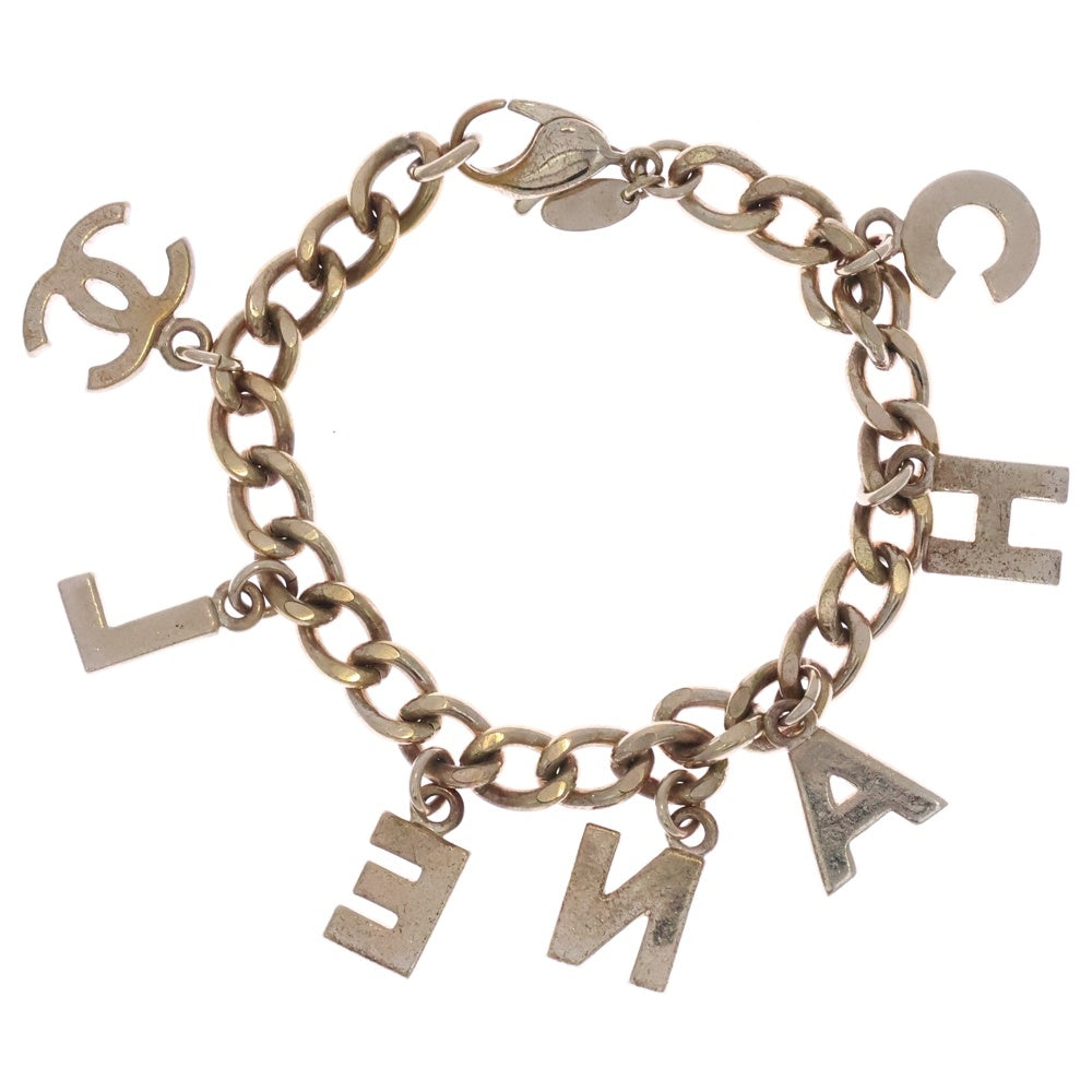 CHANEL(シャネル) ロゴブレスレット ゴールド チェーン GP レディース