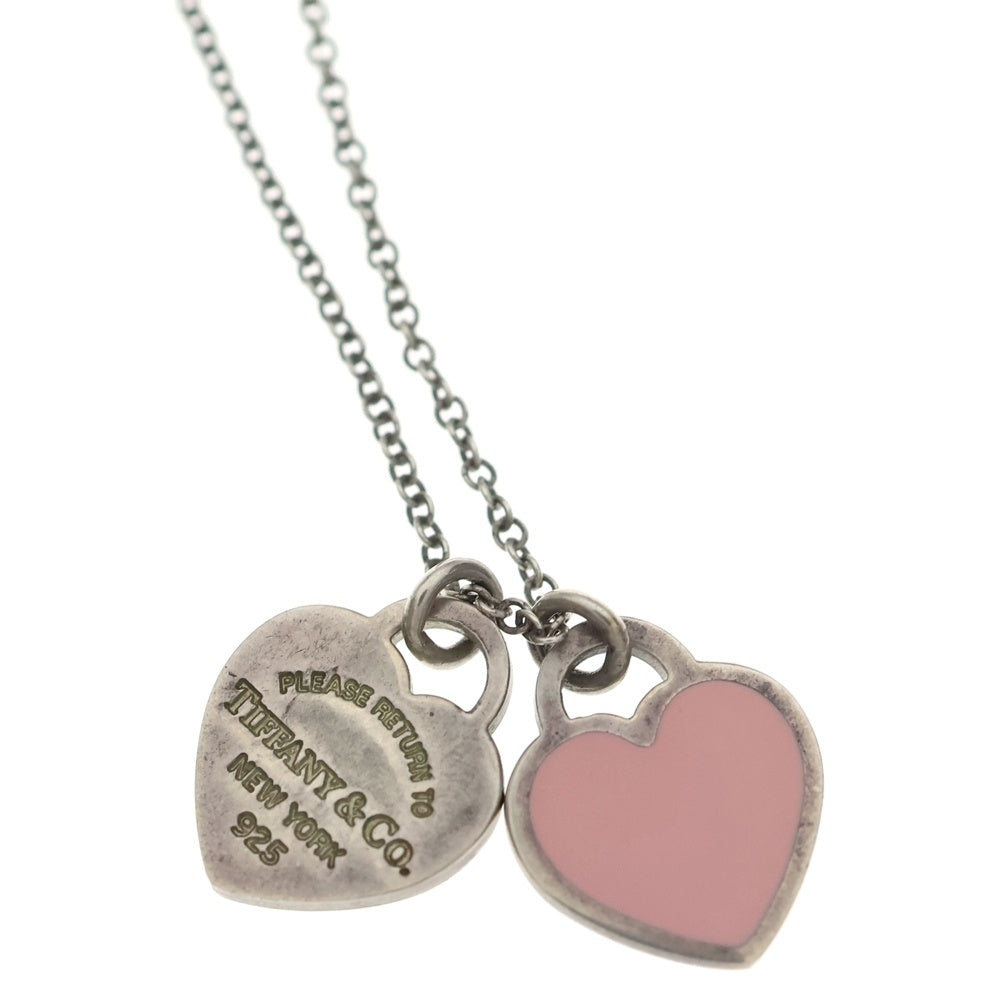 TIFFANY & Co.(ティファニー) リターントゥティファニー ダブルハートチェーンペンダントネックレス Ag925 シルバー レディース