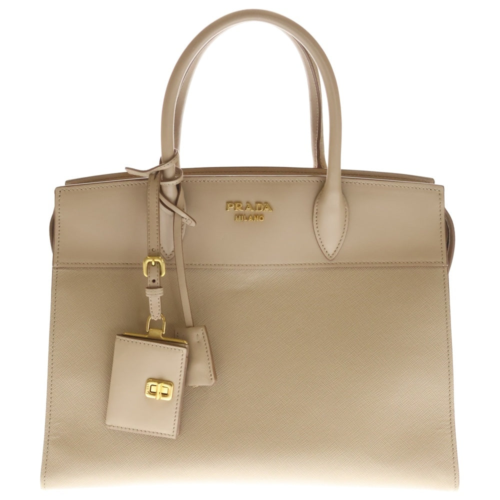 PRADA(プラダ) エスプラナード ハンドバッグ 2wayショルダーバッグ ベージュ レザー 1BA047 レディース