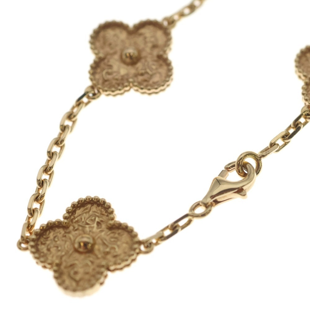 Van Cleef & Arpels(ヴァンクリーフアンドアーペル) ヴィンテージ アルハンブラ 20P ロング ネックレス Au750 K18 PG ピンクゴールド レディース