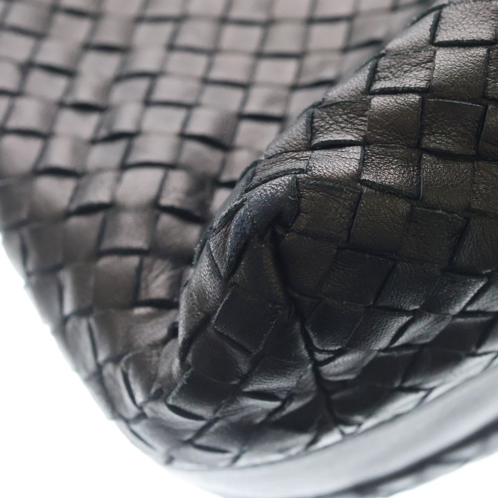 BOTTEGA VENETA(ボッテガヴェネタ) イントレチャート レザーワンショルダーバッグ ハンドバッグ ブラック