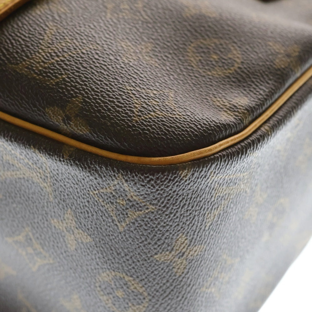LOUIS VUITTON(ルイヴィトン) モノグラム シテGM レザーハンドバッグ ブラウン M51181