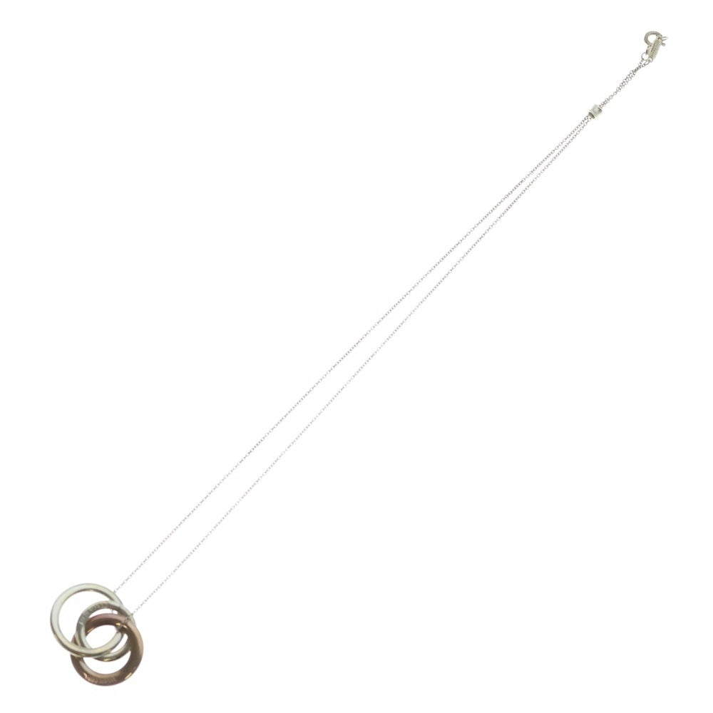 TIFFANY & Co.(ティファニー) 1837 インターロッキングサークル チェーンペンダントネックレス 925 シルバー レディース