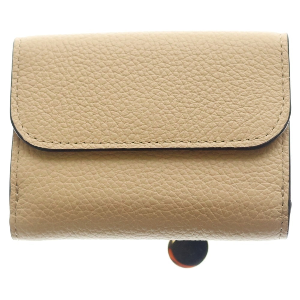 Chloe(クロエ) トリフォールド レザーコンパクトウォレット 三つ折り財布 アイボリー