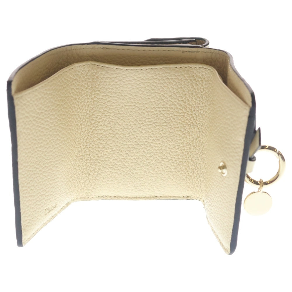 Chloe(クロエ) トリフォールド レザーコンパクトウォレット 三つ折り財布 アイボリー