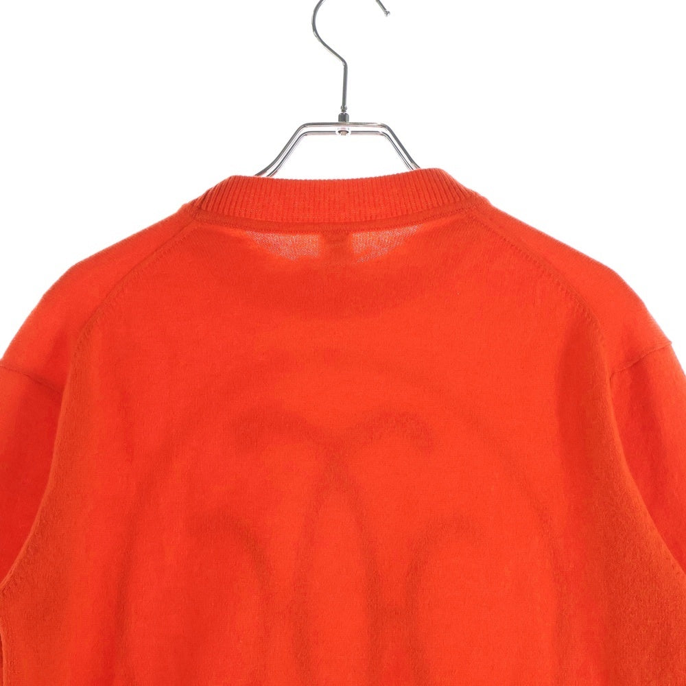 HERMES(エルメス) 23AW Hリフト カシミヤ長袖ニットセーター オレンジ 3H2653D1 レディース