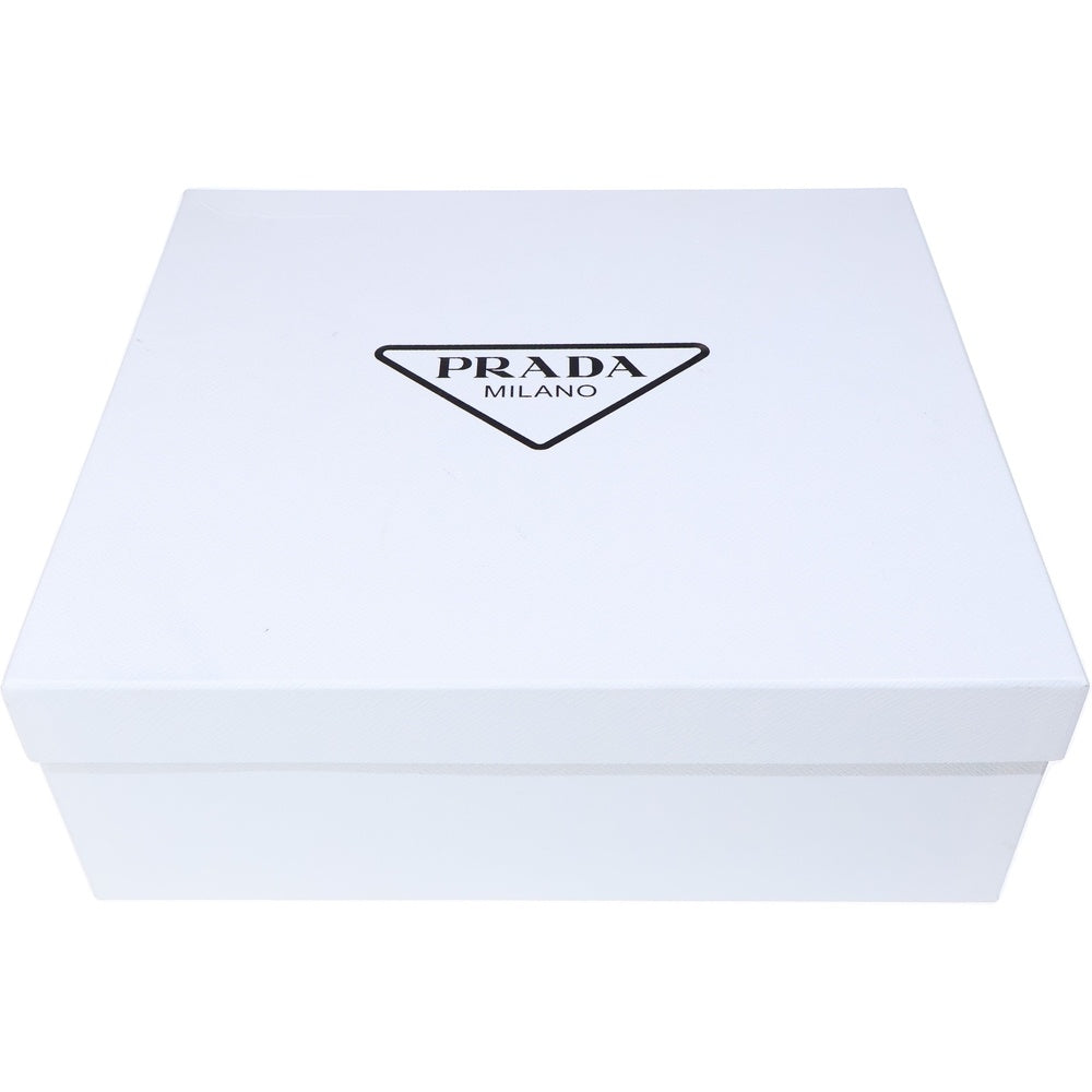 PRADA(プラダ) モノリス ラバーサンダル ホワイト レザー 靴 レディース