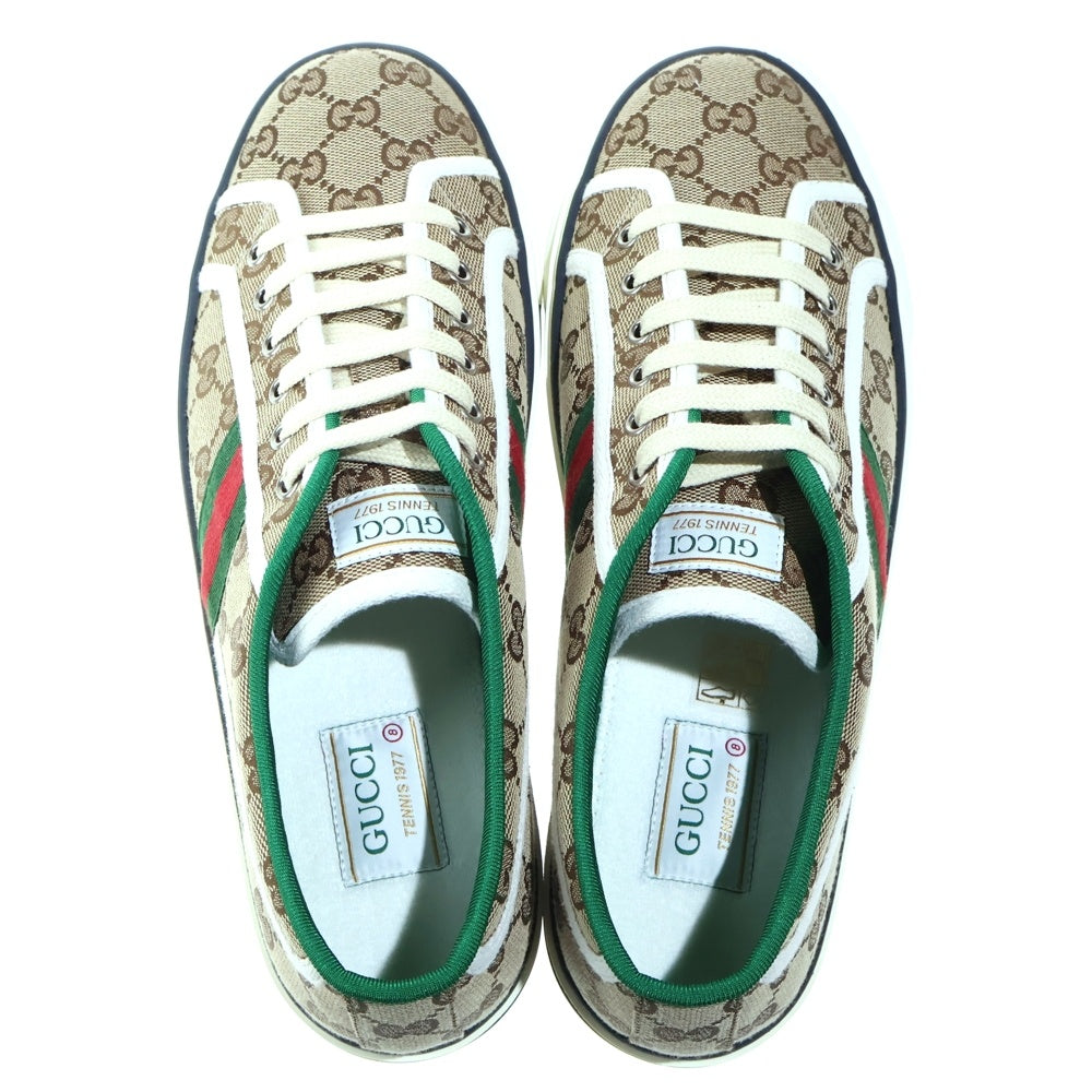 GUCCI(グッチ) テニス 1977 GGキャンバス ローカットスニーカー ブラウン 606110