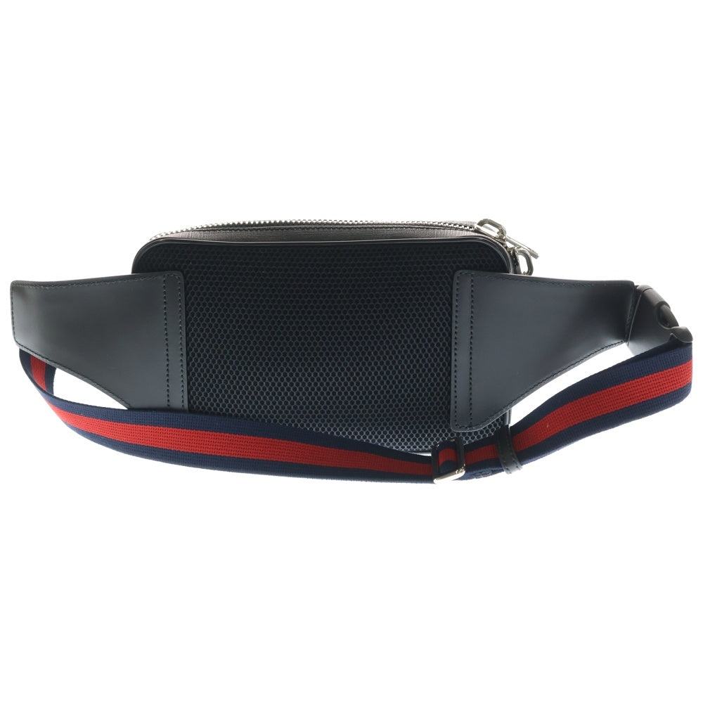 GUCCI(グッチ) GGスプリーム ウエストバッグ ブラック PVCレザー ウエストバッグ 474293
