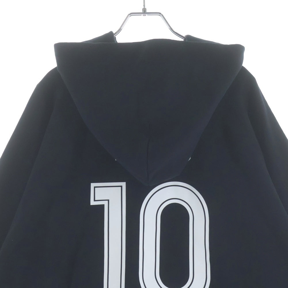 BALENCIAGA(バレンシアガ) 24SS Soccer Series Paris Zip-Hoodie サッカーシリーズ パリナンバリングジップアップフーディーパーカー ブラック 744457 TPVS6