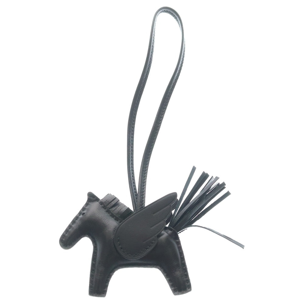 HERMES(エルメス) ロデオチャーム ペガサスPM ノワール アニョーミロ レザーバッグチャームアクセサリー ブラック K刻印