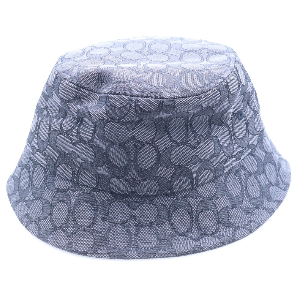 COACH(コーチ) シグネチャー キャンバス バケットハット 帽子 ブラック