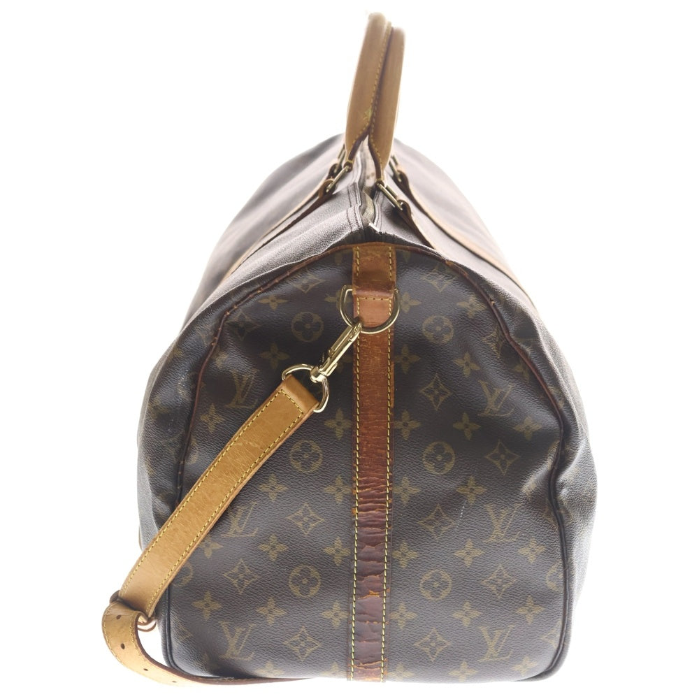 LOUIS VUITTON(ルイヴィトン) キーポルバンドリエール55 モノグラム PVC レザー 2WAY ハンド ショルダー ボストンバッグ ブラウン M41414 レディース