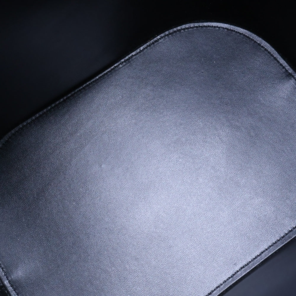 CELINE(セリーヌ) バケット ルイーズ ミディアム トリオンフ レザー 2WAY ハンド ショルダーバッグ ゴールド金具 ブラック レディース