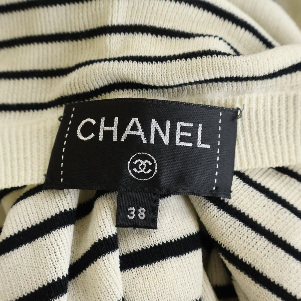 CHANEL(シャネル) ココパール ボーダー ワンピース ホワイト P56240K07346 レディース