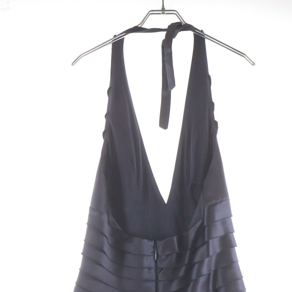 BCBGMAXAZRIA(ビーシービージーマックスアズリア) ロングホルター ドレス ワンピース パープル レディース PCS6G648