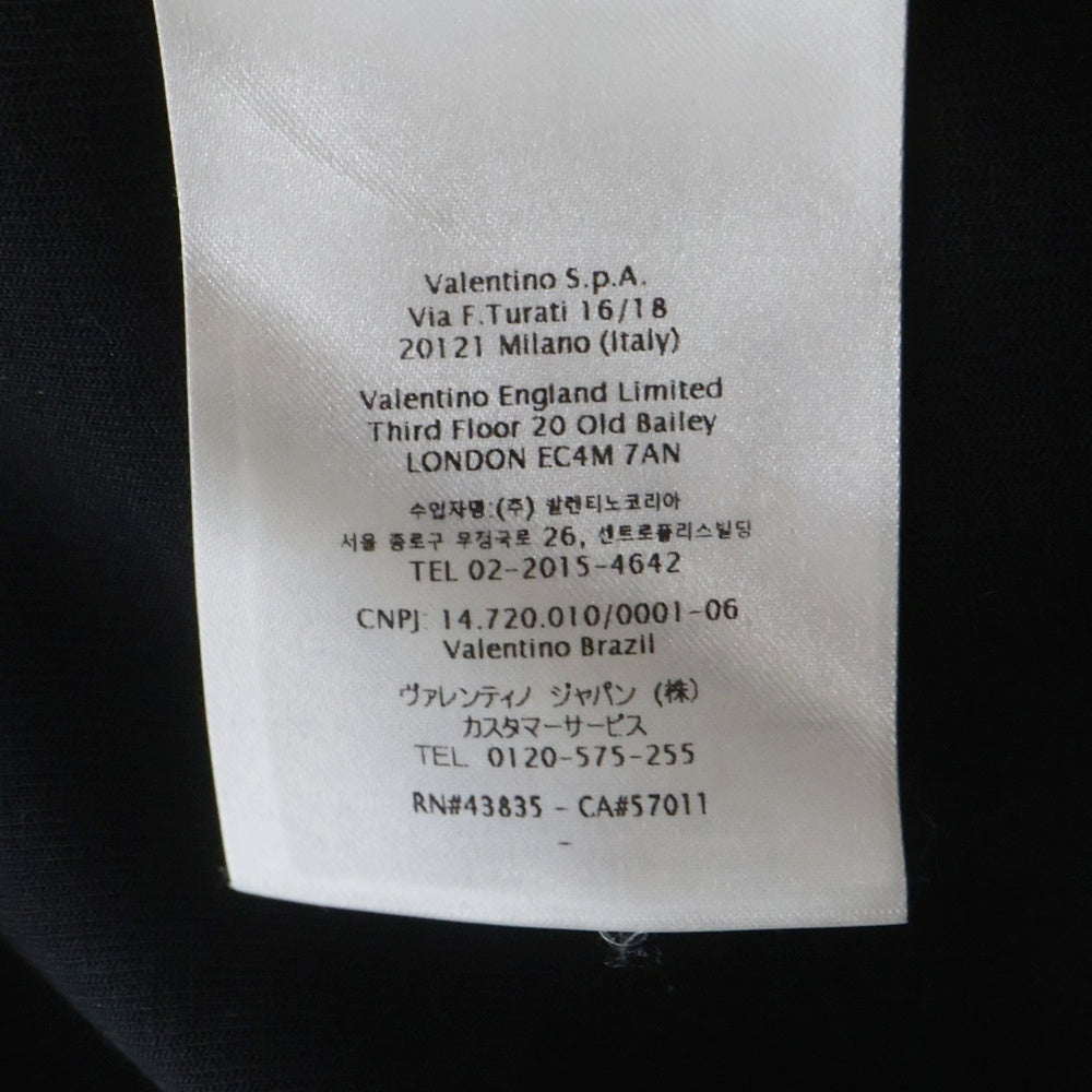 VALENTINO(ヴァレンティノ) アーガイル カットアウト フーディ プルオーバー パーカー ブラック WB0MF13D6QM