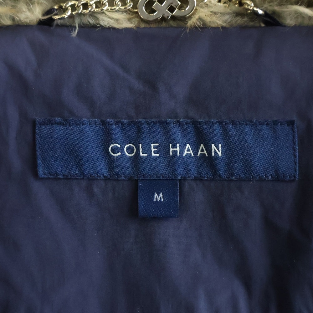 COLE HAAN(コール ハーン) フーデッド ジップアップ ダウンジャケット ネイビー レディース