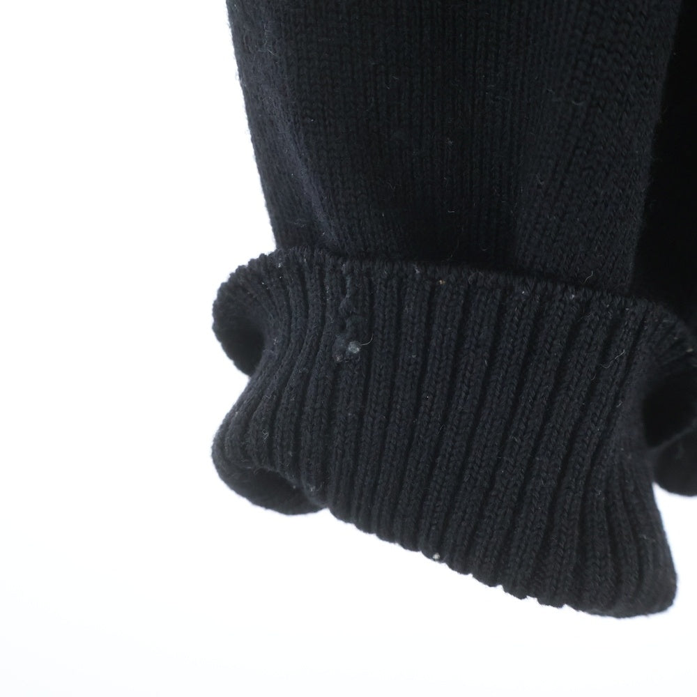 tricot COMME des GARCONS(トリコ コム デ ギャルソン) 16AW 花柄 ボーダー ウール セーター ブラック TR-N007 TR-N007 レディース