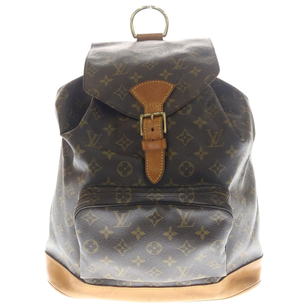 LOUIS VUITTON(ルイヴィトン) モノグラム モンスリGM M51135 ブラウン PVC リュックサック レディース