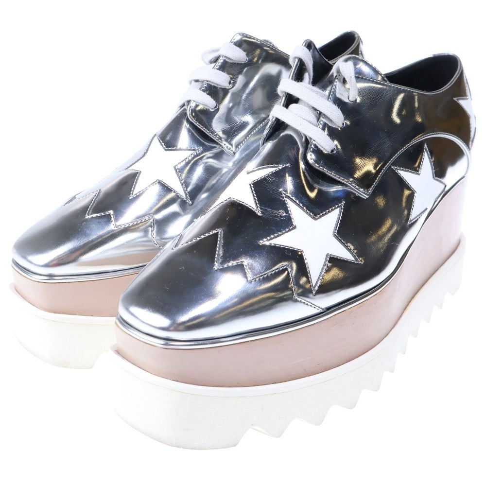 STELLA McCARTNEY(ステラマッカートニー) エリス プラットフォーム スニーカー シルバー 38 レディース