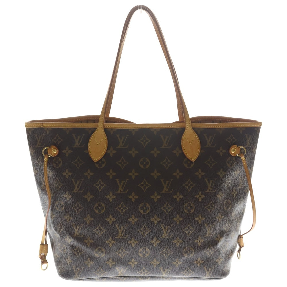 LOUIS VUITTON(ルイヴィトン) モノグラム ネヴァーフルMM 旧型 トートバッグ ハンドバッグ ブラウン レザー×PVC M40156 ゴールド金具 レディース