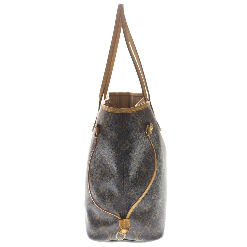 LOUIS VUITTON(ルイヴィトン) モノグラム ネヴァーフルMM 旧型 トートバッグ ハンドバッグ ブラウン レザー×PVC M40156 ゴールド金具 レディース
