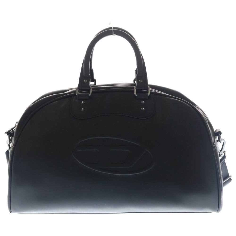 DIESEL(ディーゼル) オーバルD ボストンバッグ ブラック レザー X08351P4445