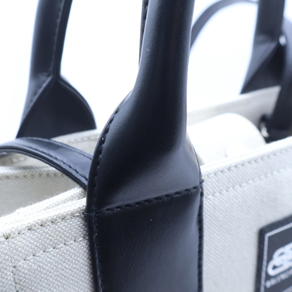 BALENCIAGA(バレンシアガ) トレードXS 2WAY ハンドバッグ ショルダーバッグ ナチュラル×ブラック キャンバス×レザー 620882 レディース