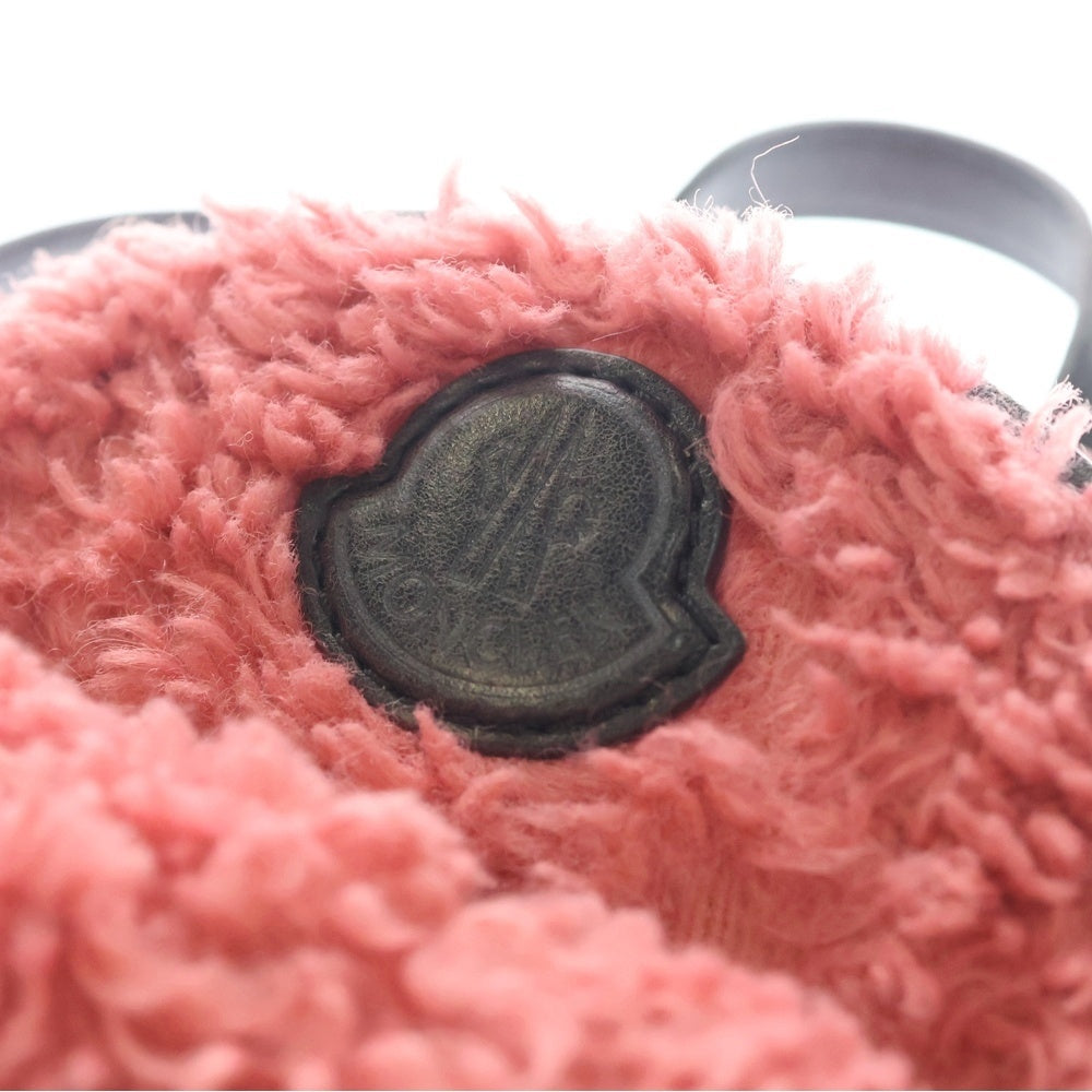 MONCLER(モンクレール) ロゴパッチ付き ファーショルダーバッグ ピンク G209B5L60000 レディース