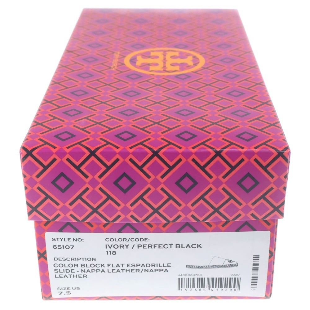 TORY BURCH(トリー バーチ) バイカラーエスパドリーユサンダル ホワイト レディース