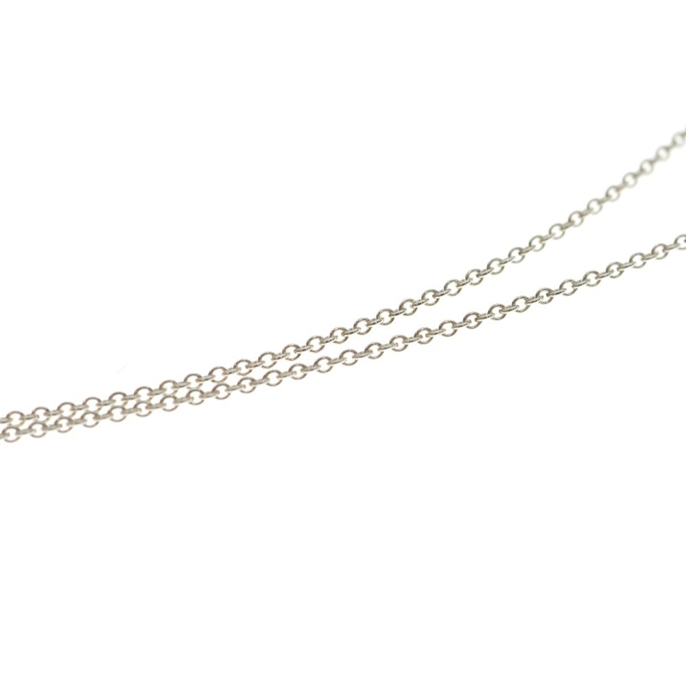 TIFFANY & Co.(ティファニー) バイザヤード アクアマリン ネックレス ペンダント チェーン シルバー×ライトブルー SV925 1.9g レディース