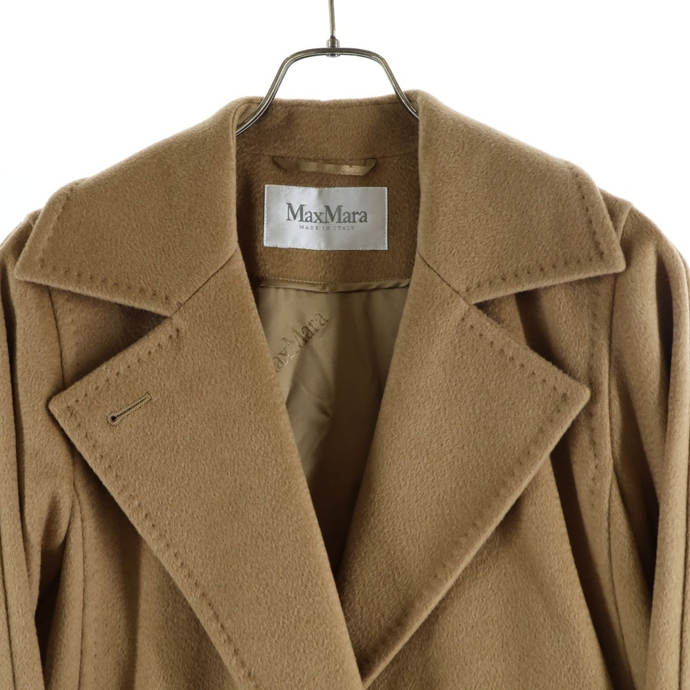 Max Mara(マックスマーラ) ベルト付ロングコート ブラウン キャメル 34 レディース