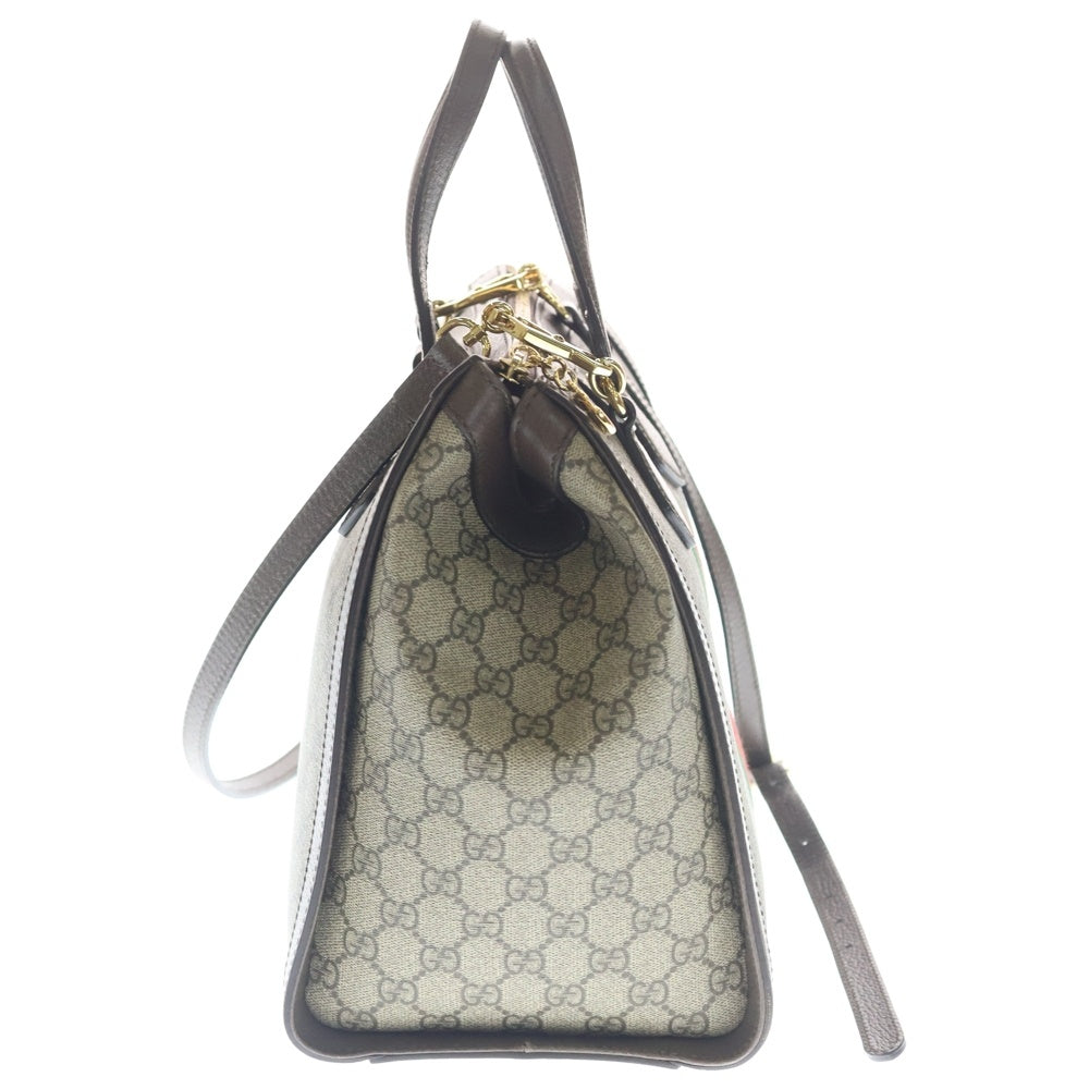 GUCCI(グッチ) オフィディア GGスプリーム 2WAY ハンドバッグ ショルダーバッグ ブラウン 524537 レディース