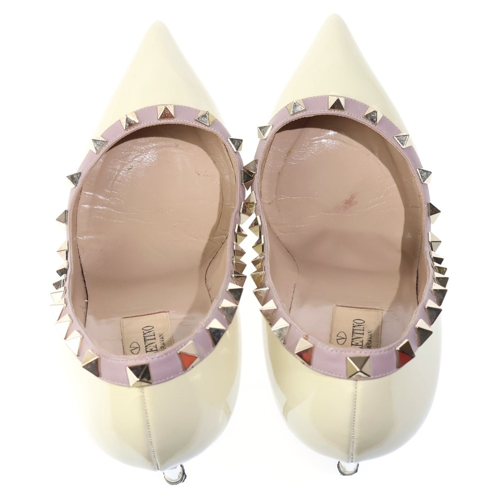 VALENTINO(ヴァレンティノ) ロックスタッド ヒールパンプス アイボリー 38 レディース