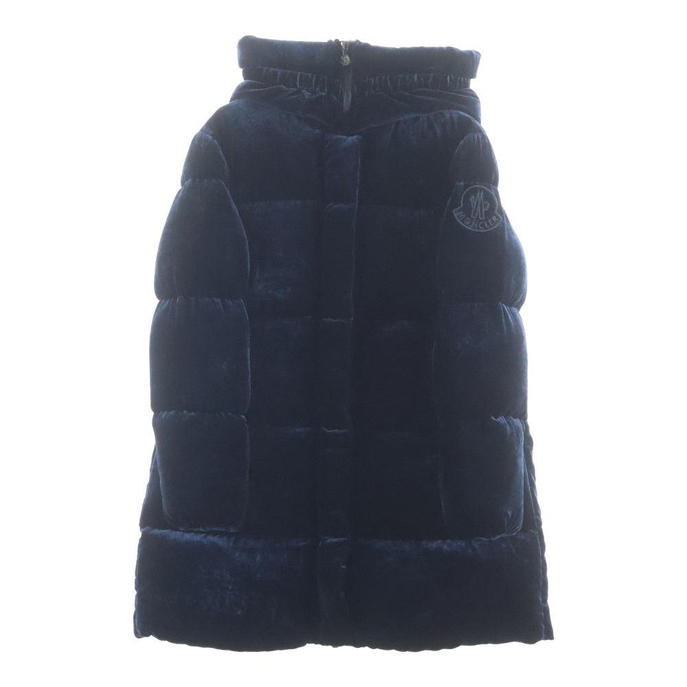 MONCLER(モンクレール) BUTOR ビュトール ベロア ダウンコート ネイビー 14 D29544993105 レディース
