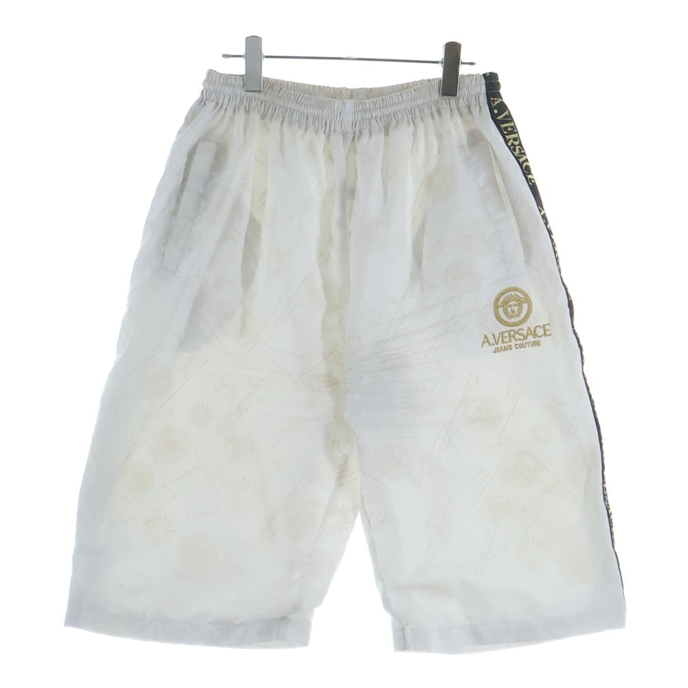 VERSACE(ヴェルサーチ) A.VERSACE アルフレッドヴェルサーチ 7分丈 ナイロン セットアップ ホワイト