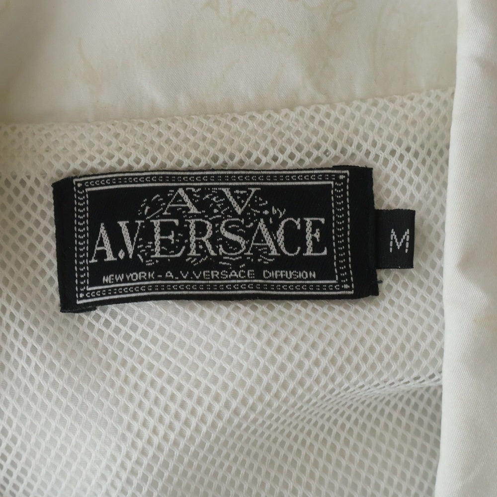 VERSACE(ヴェルサーチ) A.VERSACE アルフレッドヴェルサーチ 7分丈 ナイロン セットアップ ホワイト