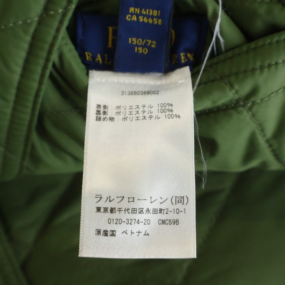 POLO RALPH LAUREN(ポロラルフローレン) キルティング リバーシブル フーデッドジャケット オリーブ/ブラック 313880369002 レディース