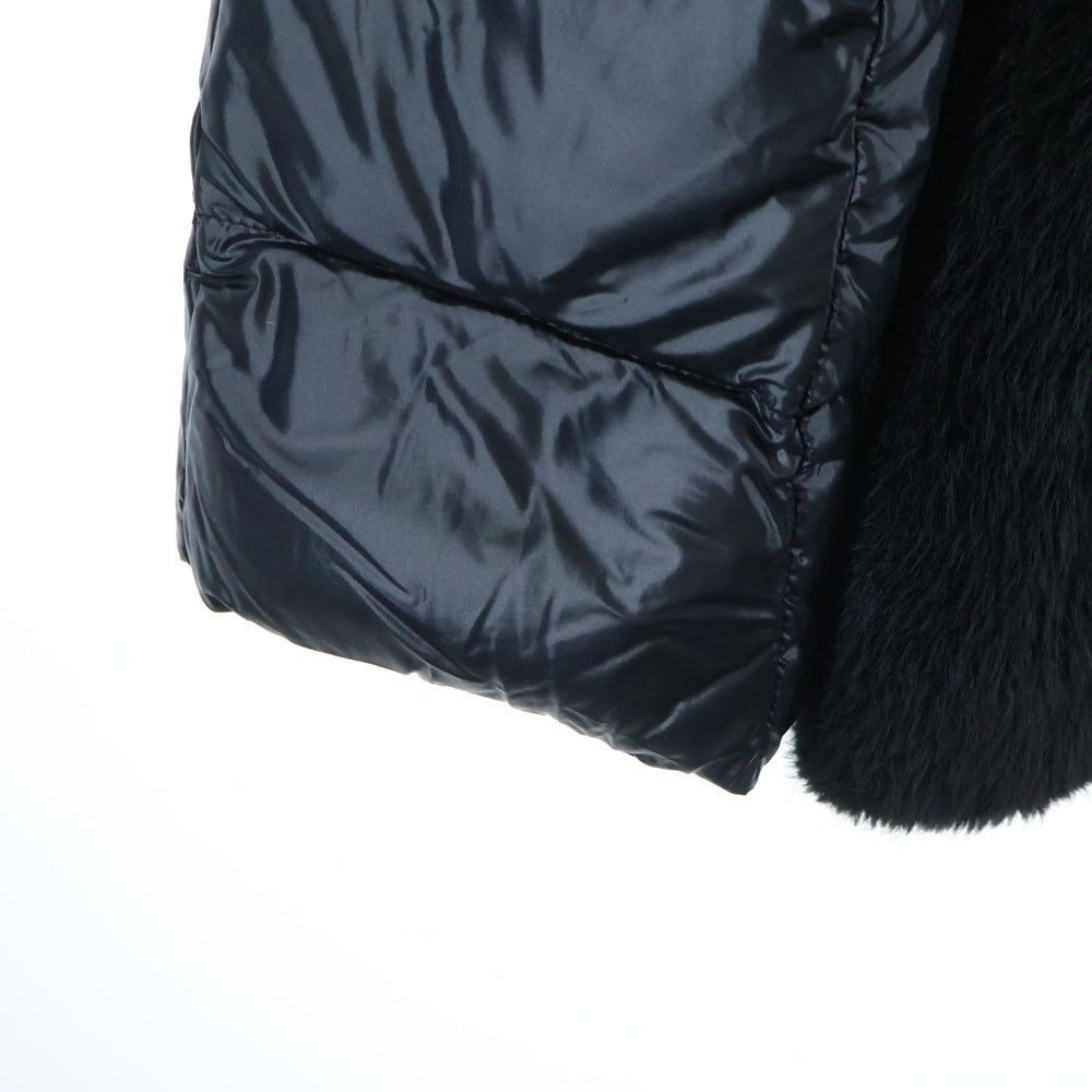 HERNO(ヘルノ) NYLON ULTRALIGHT & LADY CAPE エコファー ダウンジャケット ブラック PI1123D 12017 9300 レディース