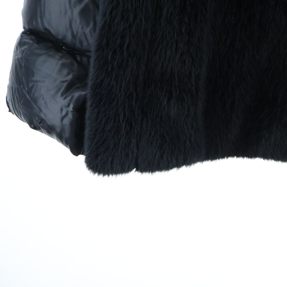 HERNO(ヘルノ) NYLON ULTRALIGHT & LADY CAPE エコファー ダウンジャケット ブラック PI1123D 12017 9300 レディース