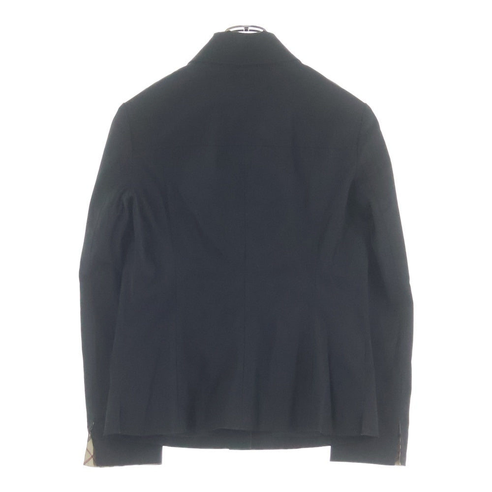 BURBERRY BLUE LABEL(バーバリーブルーレーベル) ショートジャケット 裏地ノバチェック ブラック レディース