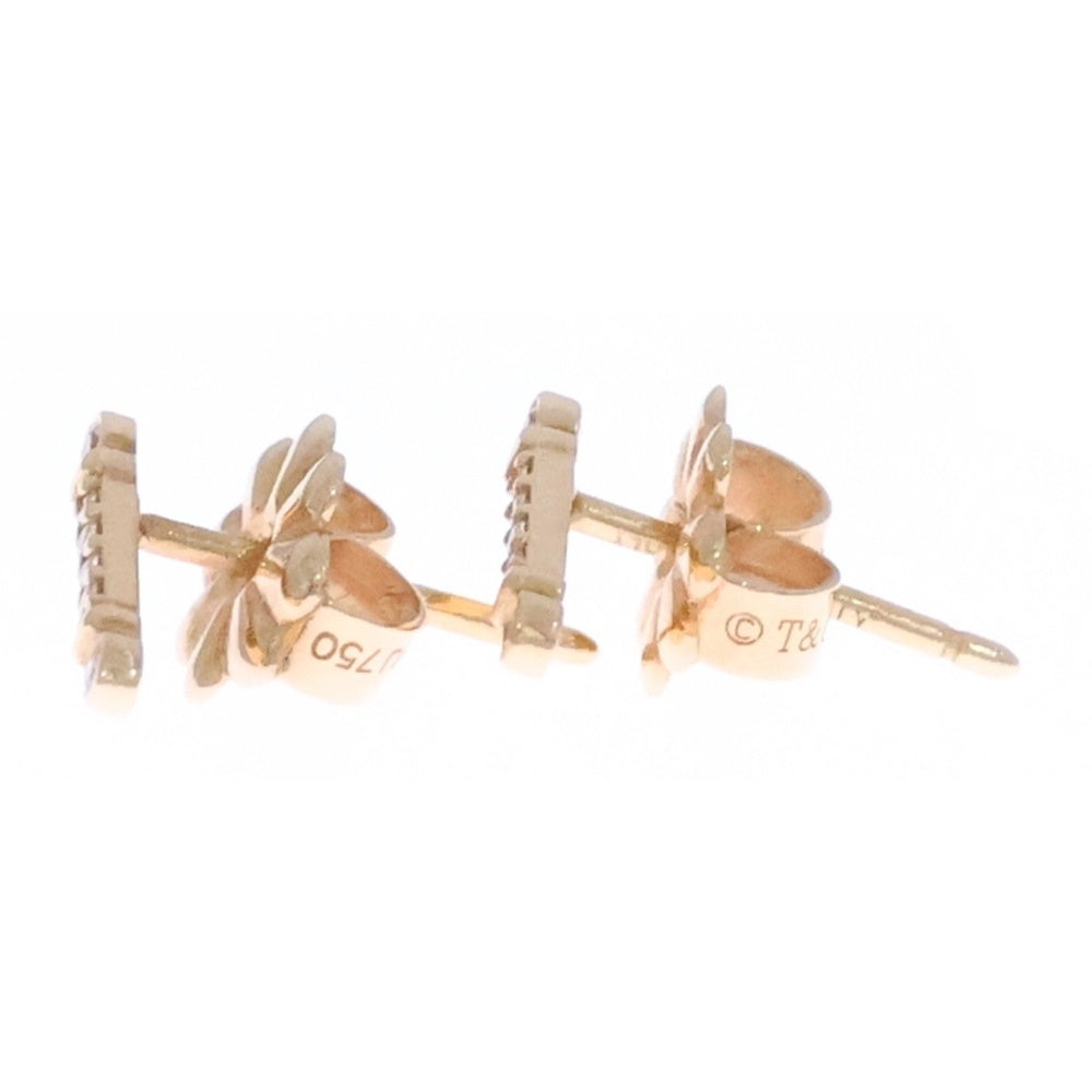 TIFFANY & Co.(ティファニー) フルール ドリス ステム ダイヤピアス ピンクゴールド K18PG