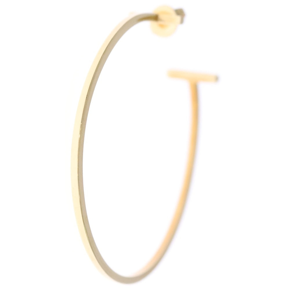 TIFFANY & Co.(ティファニー) Tワイヤー フープピアス ゴールド K18YG 10.4g レディース