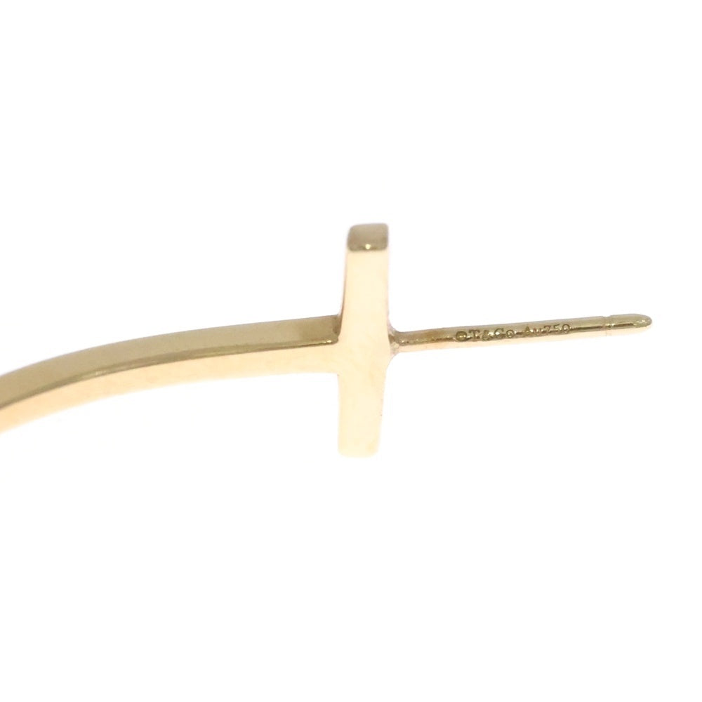 TIFFANY & Co.(ティファニー) Tワイヤー フープピアス ゴールド K18YG