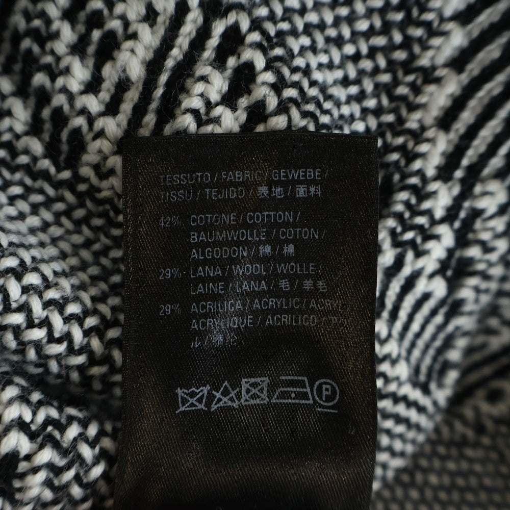 BALENCIAGA(バレンシアガ) 20AW クルーネック 3D スクリブルニットセーター ブラック 628730