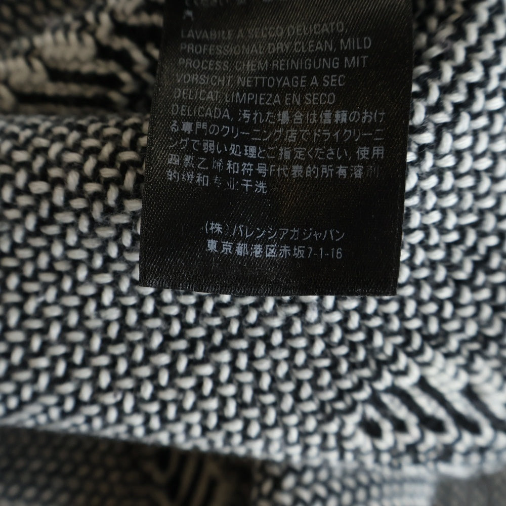 BALENCIAGA(バレンシアガ) 20AW クルーネック 3D スクリブルニットセーター ブラック 628730